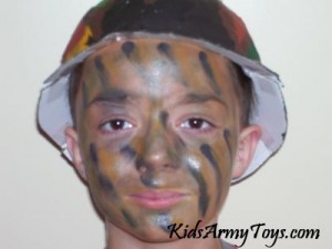 How To Apply Camo Face Paint For Kids